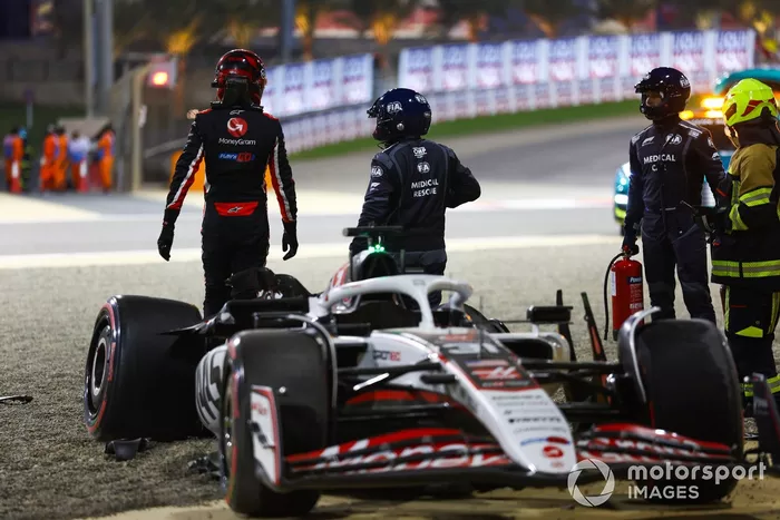 Esteban Ocon, accidente de Haas F1 Team
