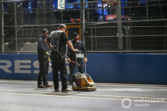 Reparaciones en curso de las arquetas del circuito