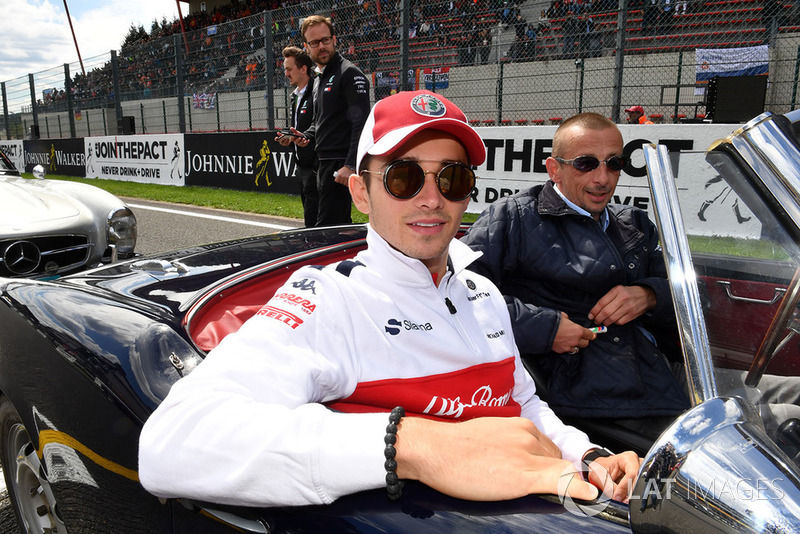 Charles Leclerc, Sauber on the drivers parade