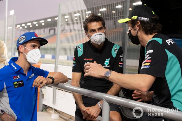 Alex Rins, Team Suzuki MotoGP, Valentino Rossi, Petronas Yamaha SRT