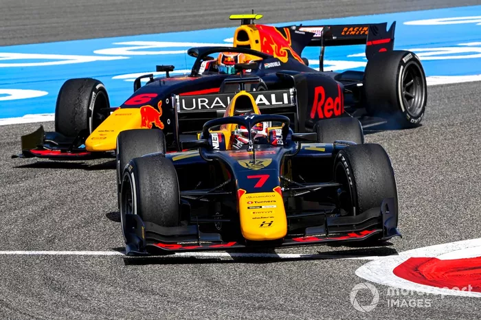 Liam Lawson, Hitech Grand Prix y Jehan Daruvala, Carlin 