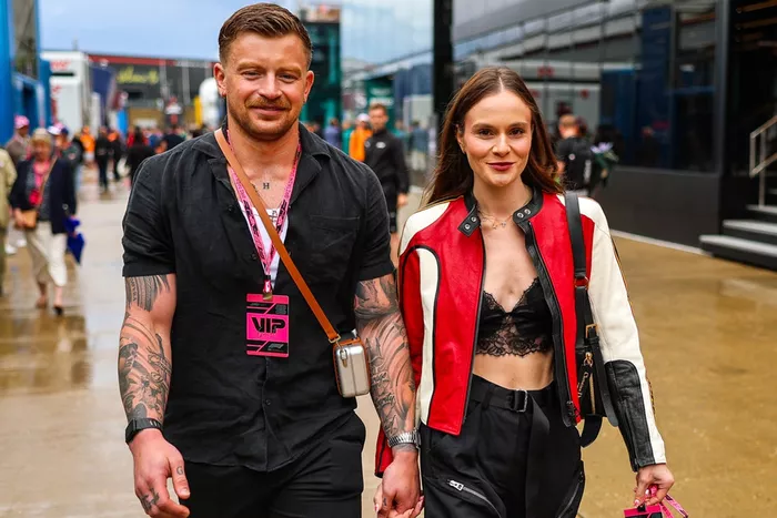  British Olympic swimmer Adam Peaty and Holly Ramsay