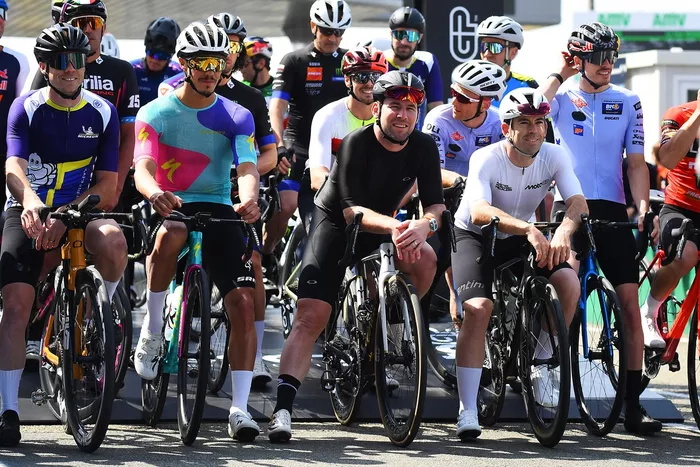 Mark Cavendish and MotoGP riders