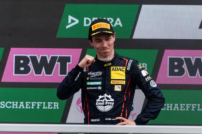 Podium: second place Jack Aitken, Emil Frey Racing
