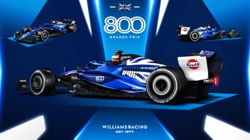 Williams F1 presenta su decoración especial por sus 800 carreras