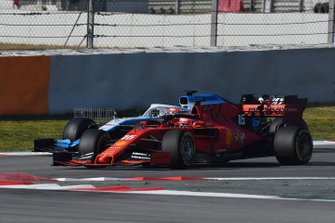 Robert Kubica, Williams FW42 and Charles Leclerc, Ferrari SF90
