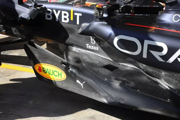 Red Bull Racing RB18 sidepods detail