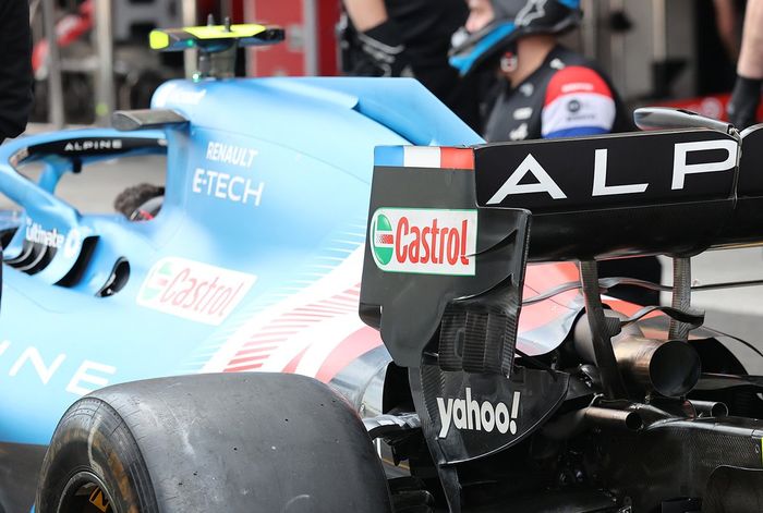 Detalle de la refrigeración del Alpine A521