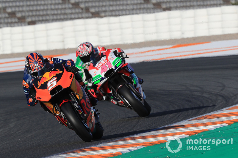 Johann Zarco (Red Bull KTM Factory Racing) et Aleix Espargaró (Aprilia Racing Team Gresini)