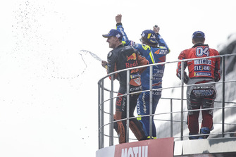 Podio: il vincitore della gara Andrea Dovizioso, Ducati Team, il secondo classificato Alex Rins, Team Suzuki MotoGP, il terzo classificato Pol Espargaro, Red Bull KTM Factory Racing