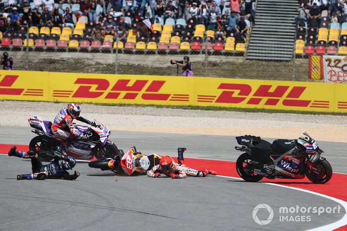 Accidente de Marc Márquez, Repsol Honda Team, Miguel Oliveira, RNF MotoGP Racing