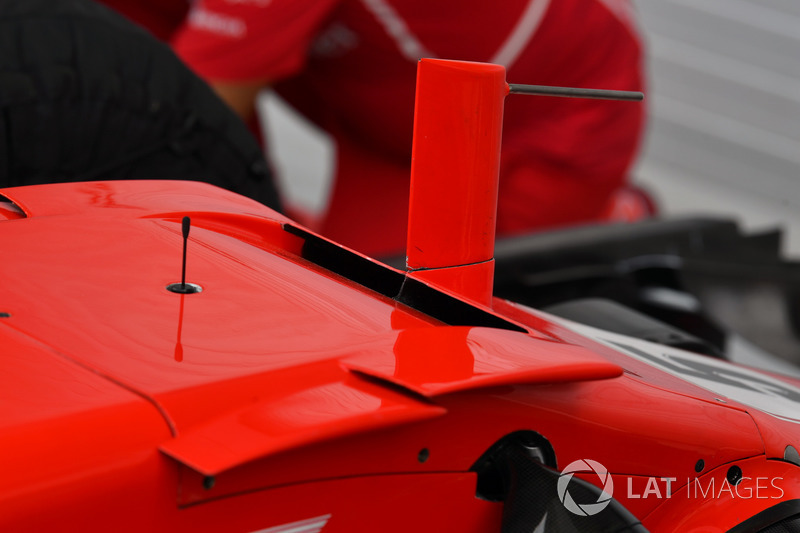 Ferrari SF70H detalle de la nariz