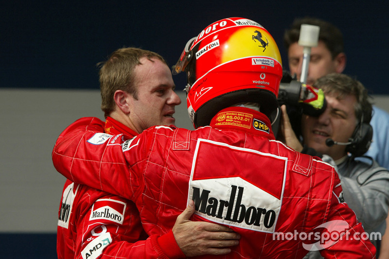 Rubens Barrichello y Michael Schumacher, Ferrari