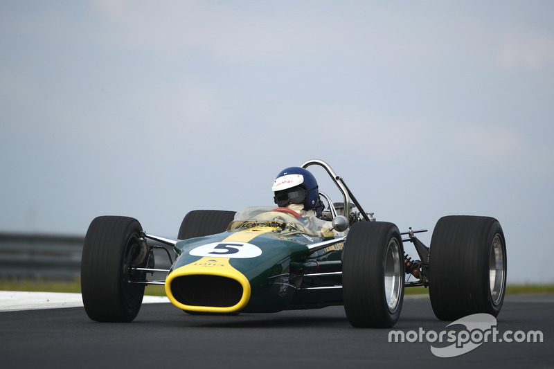 Demonstratie van Chris McAlister, Lotus 49
