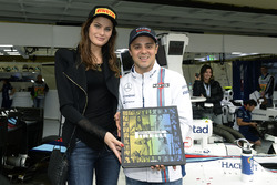 Isabeli Fontana, model met Felipe Massa, Williams