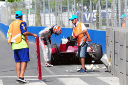 Loic Duval, Dragon Racing, l'incidente dello shake down