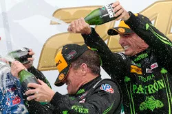 Winners Scott Sharp, Ed Brown, ESM Racing celebrate