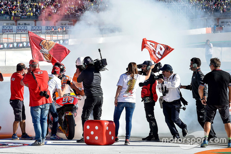 Il Campione del Mondo Marc Marquez, Repsol Honda Team festeggia