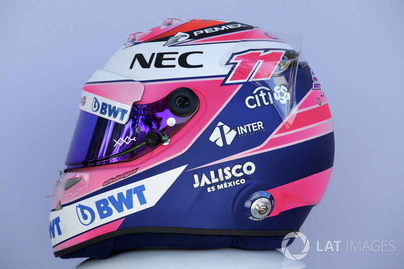 Sergio Perez, Force India helmet