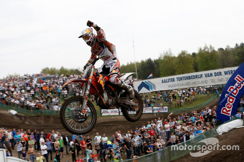 Jeffrey Herlings, Red Bull KTM Factory Racing, wint zijn eerste MX2-wedstrijd in Valkenswaard (2010)