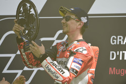 Podium: winnaar Jorge Lorenzo, Ducati Team