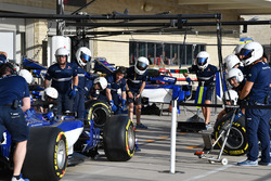 Sauber pit stop antrenmanı