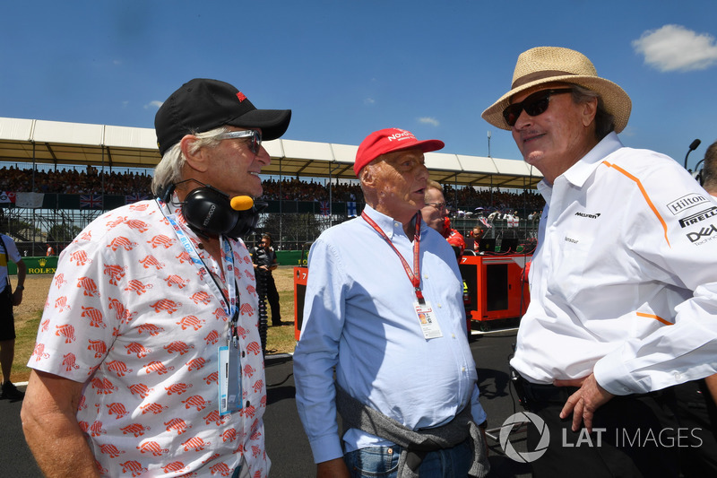 Mansour Ojjeh, McLaren, Niki Lauda, Mercedes AMG F1 Non-Executive Chairman, Michael Douglas, Aktor