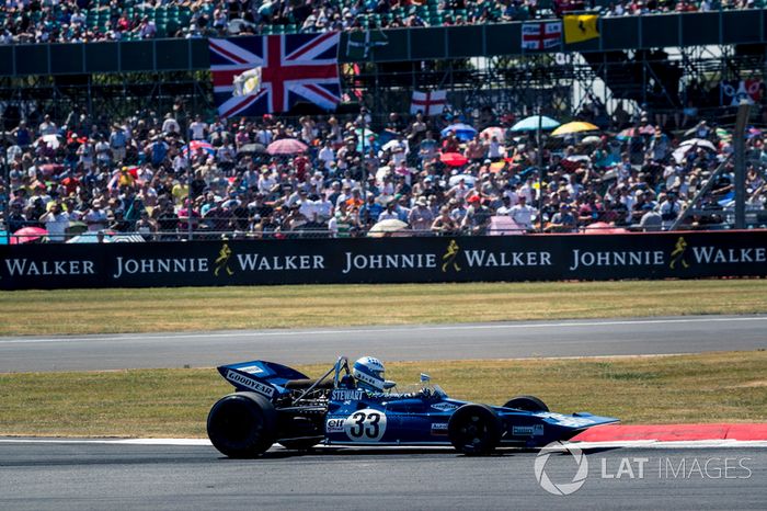 Tyrrell 005 en el desfile del 70º aniversario de Silverstone