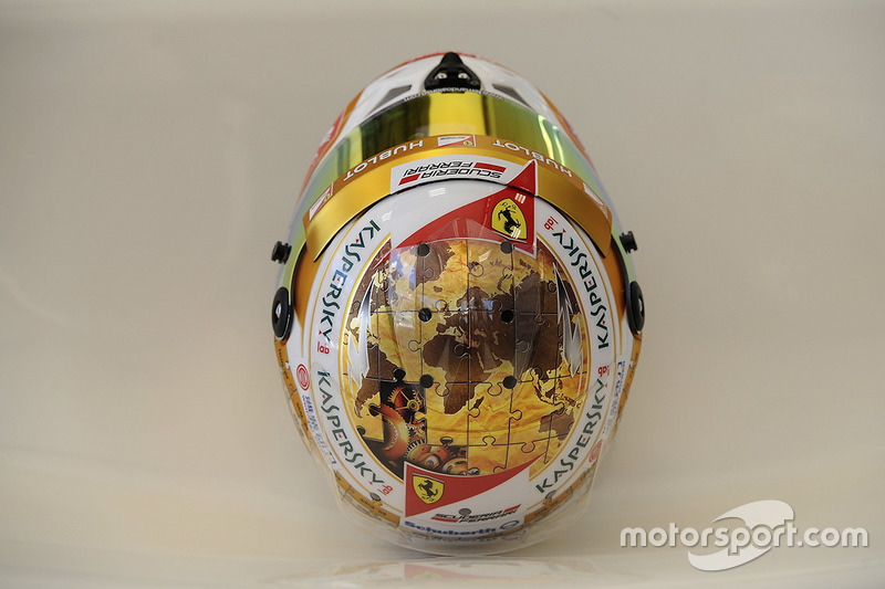 Casco de Fernando Alonso en 2013 (Mónaco)