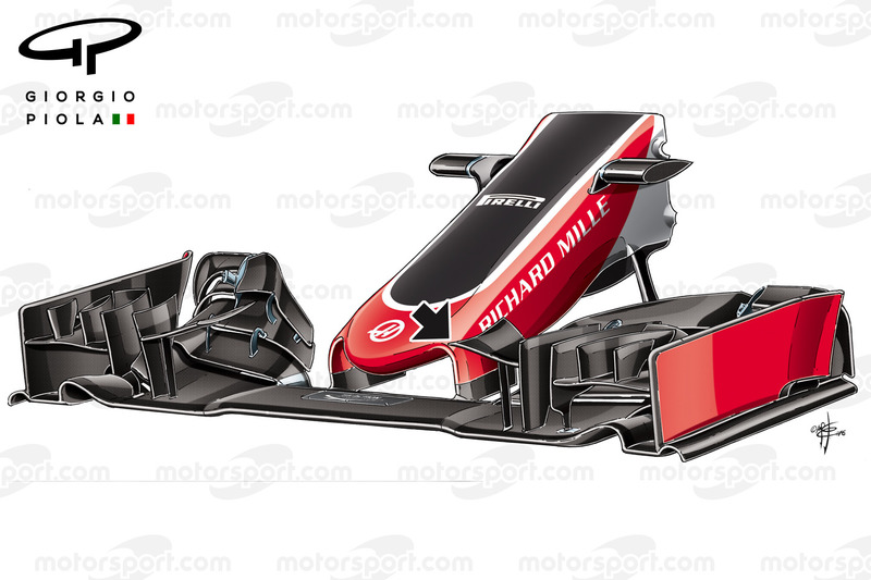 Haas VF-16 front wing, captioned, Chinese Grand-Prix