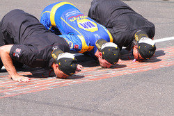 Race winner Alexander Rossi, Herta - Andretti Autosport Honda, Michael Andretti, Bryan Herta