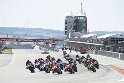 Під час гонки, лідер Хорхе Лоренсо Ducati Team
