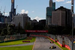 Carlos Sainz Jr., Renault Sport F1 Team R.S. 18, Fernando Alonso, McLaren MCL33 Renault, and Stoffel Vandoorne, McLaren MCL33 Renault