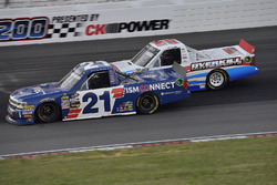 Johnny Sauter, GMS Racing, Chevrolet Silverado ISM Connect and Tate Fogleman, Young's Motorsports, Chevrolet Silverado Randco/Young's Building Systems