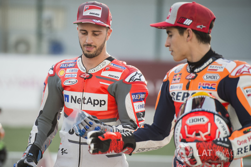 Андреа Довіціозо, Ducati Team, та Марк Маркес, Repsol Honda Team