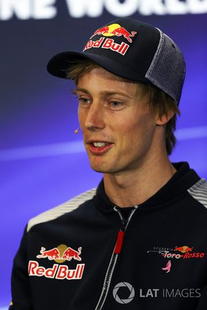 Brendon Hartley, Scuderia Toro Rosso en conferencia de prensa