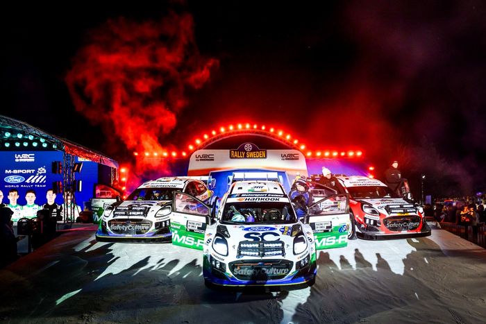M-Sport Ford World Rally Team Ford Puma Rally1 cars line-up