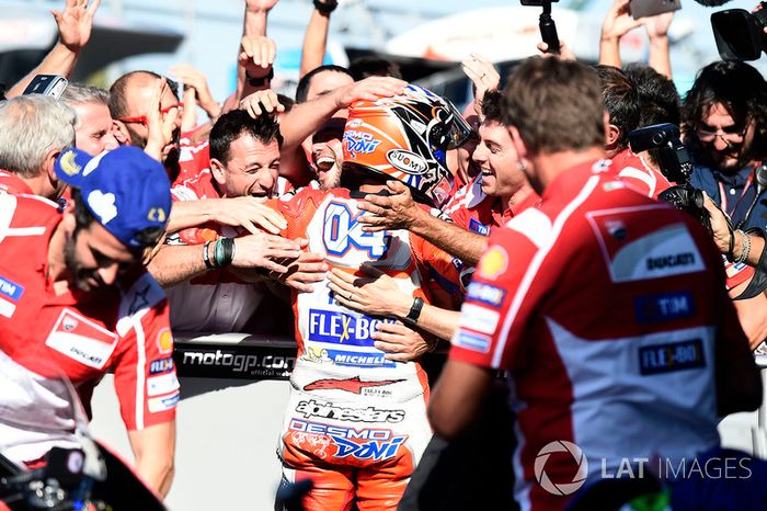 Ganador de la carrera Andrea Dovizioso, Ducati Team