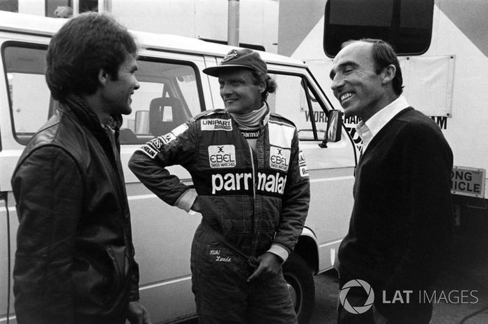 Peter Windsor, Niki Lauda, McLaren y Frank Williams, Williams