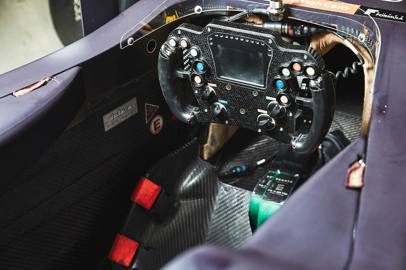 Cockpit of Pierre Gasly, Team Mugen car