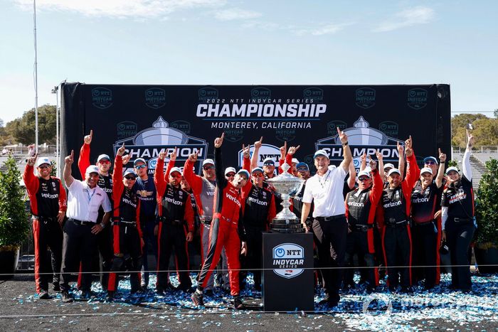 Campeón Will Power, Equipo Penske Chevrolet, Tripulación, Copa Astor, Tim Cindric