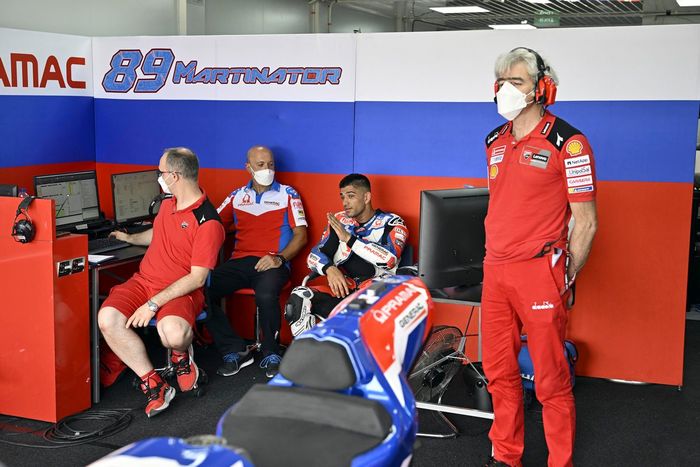 Jorge Martin, Pramac Racing, Gigi Dall'Igna, Ducati Corse General Manager


