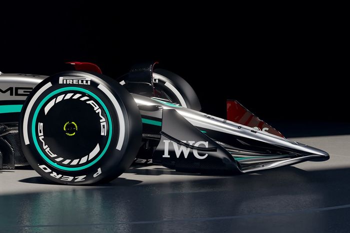 Detalle del Mercedes W13