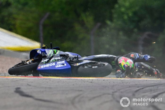 Caída de Franco Morbidelli, Yamaha Factory Racing