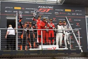 Podium: #53 AF Corse, Ferrari 488 GT3: Ulysse De Pauw, Pierre Alexadre Jean #88 Akkodis ASP Team, Mercedes-AMG GT3: Jim Pla, Jules Gounon, #32 Team WRT, Audi R8 LMS EVO GT3: Charles Weerts, Dreis Vanthoor