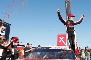 Race Winner: Harrison Burton, Joe Gibbs Racing, Toyota Supra
