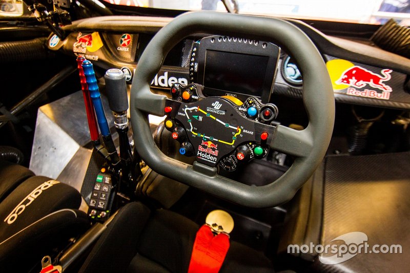 The steering wheel of Jamie Whincup, Triple Eight Race Engineering Holden