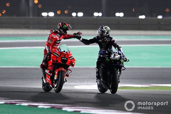 Francesco Bagnaia, Ducati Team, Maverick Vinales, Yamaha Factory Racing