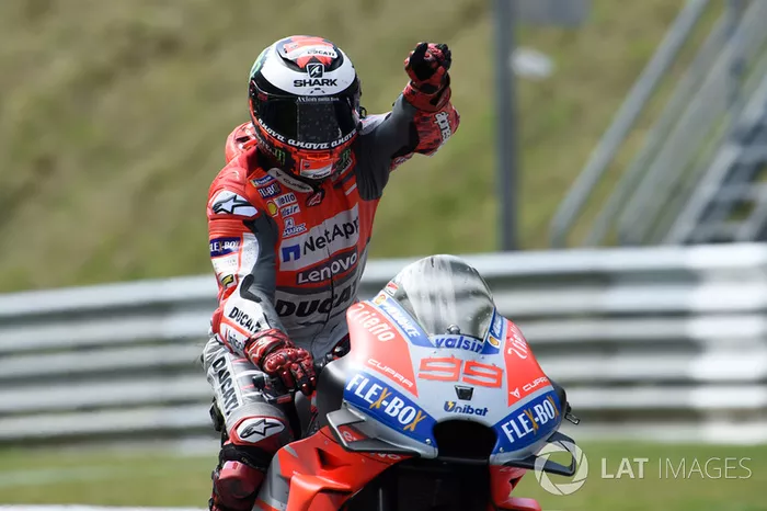 Ganador de la carrera Jorge Lorenzo, Ducati Team