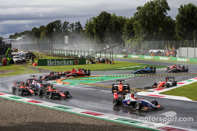 Giuliano Alesi, Trident, Callum Ilott, ART Grand Prix, Nikita Mazepin, ART Grand Prix   